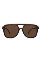 Fifth & Ninth Lagos 58m Polarized Aviator Sunglasses in Maroon/Maroon at Nordstrom