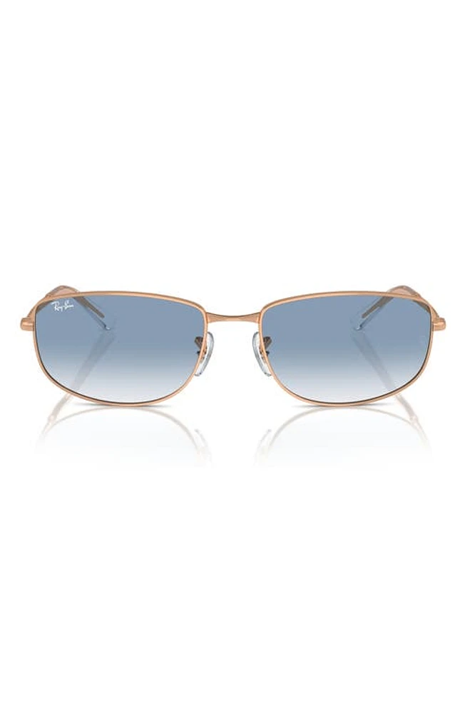 Ray-Ban 56mm Gradient Irregular Sunglasses in Blue Gradient at Nordstrom