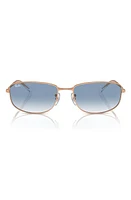 Ray-Ban 56mm Gradient Irregular Sunglasses in Blue Gradient at Nordstrom