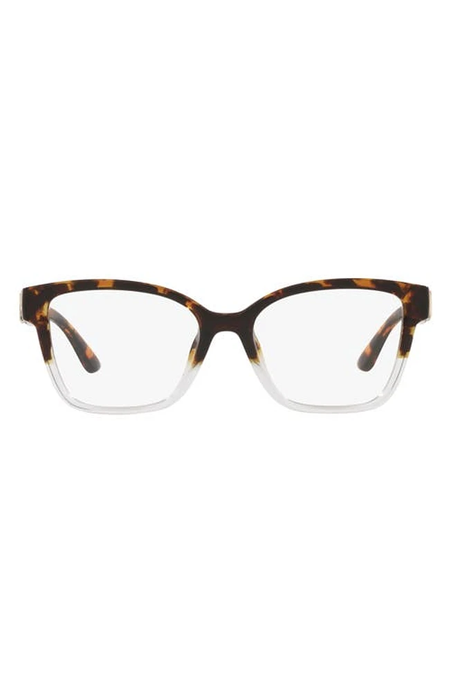 Michael Kors Karlie I 51mm Square Optical Glasses in Clear/brown at Nordstrom