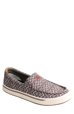 Twisted X Hooey Loper Slip-On Sneaker Black White at Nordstrom,