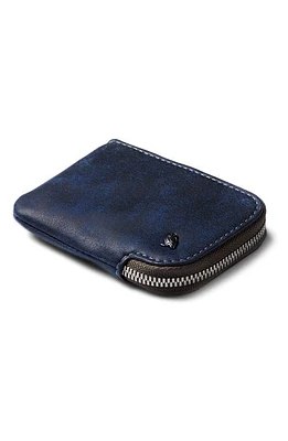 Bellroy Leather Zip Card Case in Ocean at Nordstrom