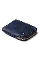 Bellroy Leather Zip Card Case in Ocean at Nordstrom