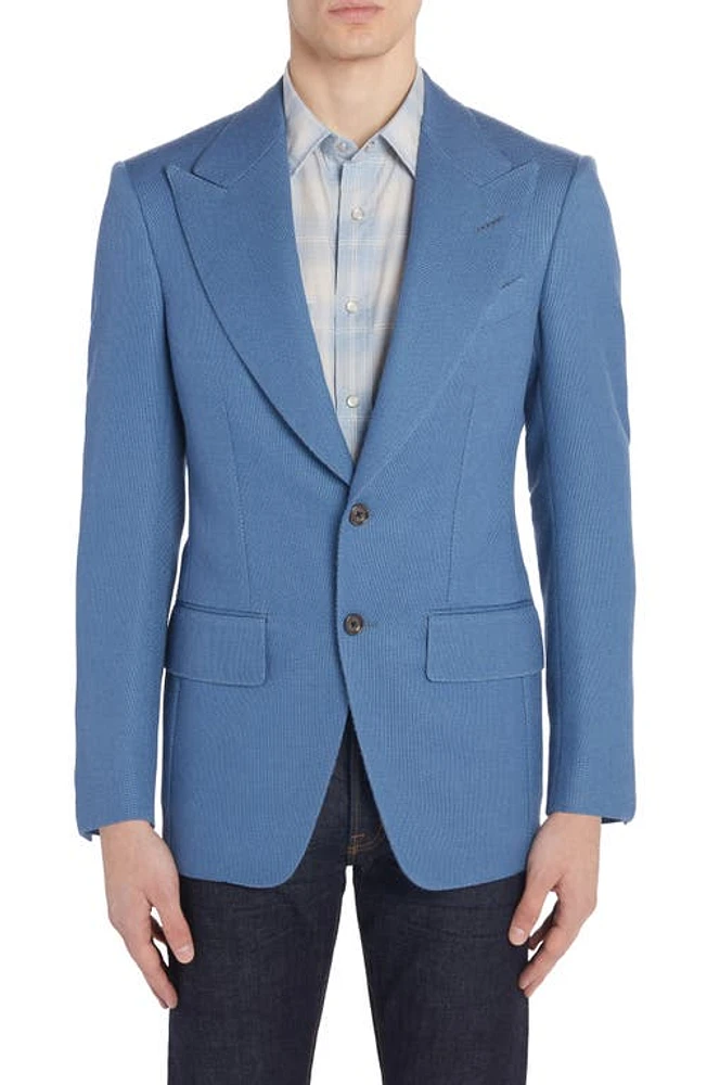 TOM FORD Atticus Grand Wool Blend Hopsack Sport Coat Avian Blue at Nordstrom, Us