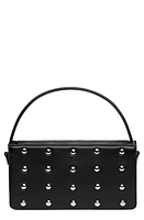 LISELLE KISS Logan Studded Leather Top Handle Bag in Black/Silver at Nordstrom