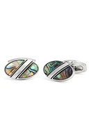 CLIFTON WILSON Mother-of-Pearl Cuff Links in Green at Nordstrom