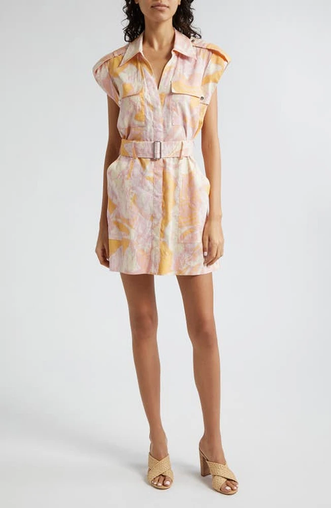 A. L.C. Ava II Belted Shirtdress Cumin/Lilac at Nordstrom,