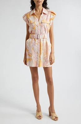 A. L.C. Ava II Belted Shirtdress Cumin/Lilac at Nordstrom,