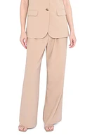 WAYF Wilshire Wide Leg Trousers Khaki at Nordstrom,