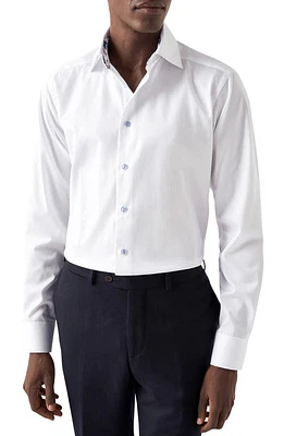 Eton Contemporary Fit Solid White Dress Shirt at Nordstrom, - R