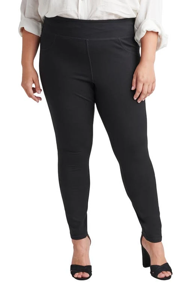 JAG Jeans Ricki Ponte Skinny Pants Black at Nordstrom,