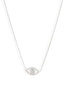 Anzie Evil Eye Pendant Necklace in Silver at Nordstrom, Size 17