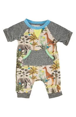 Miki Miette Henry Short Sleeve Romper Safari at Nordstrom,