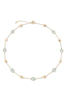 Marco Bicego Siviglia Aquamarine Station Necklace in Yellow Gold at Nordstrom, Size 18