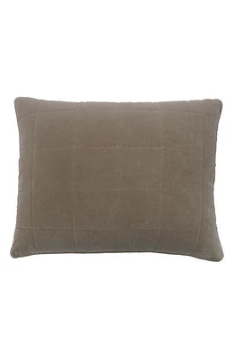 Pom Pom at Home Amsterdam Velvet Cotton Big Pillow in Taupe at Nordstrom