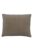 Pom Pom at Home Amsterdam Velvet Cotton Big Pillow in Taupe at Nordstrom