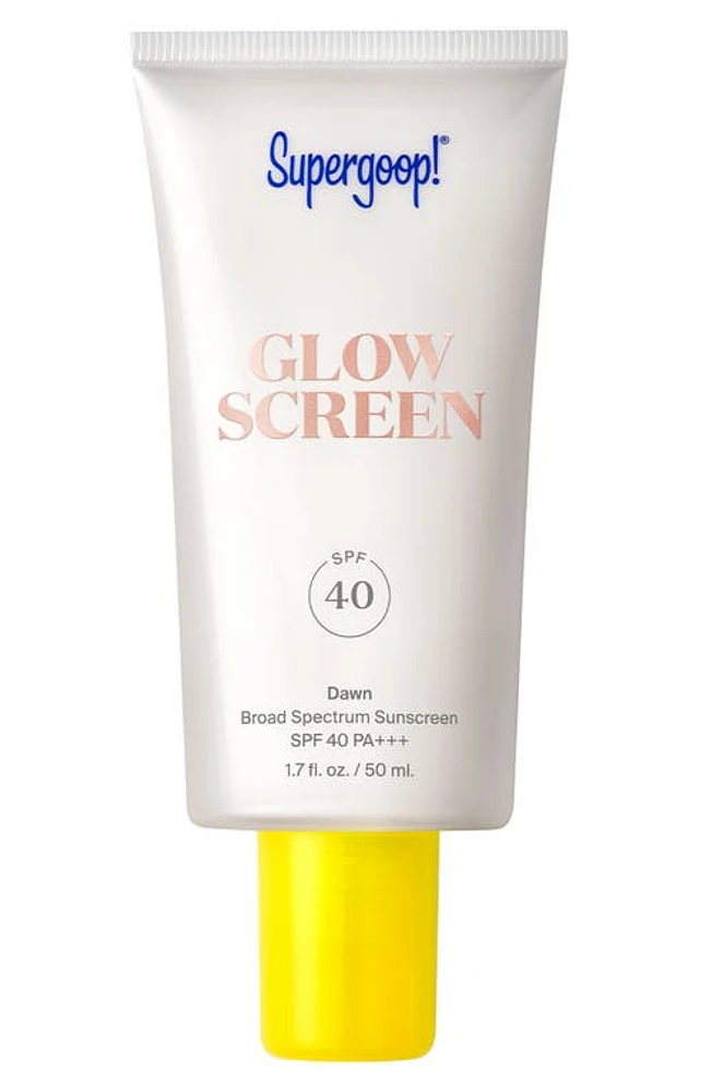 Supergoop! Glowscreen Broad Spectrum Sunscreen SPF 40 in Dawn at Nordstrom, Size 1.7 Oz