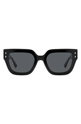 Isabel Marant 65mm Oversize Square Sunglasses in Black/Grey at Nordstrom