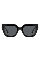 Isabel Marant 65mm Oversize Square Sunglasses in Black/Grey at Nordstrom