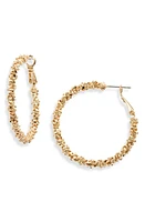 Nordstrom Beaded Hoop Earrings in Gold at Nordstrom