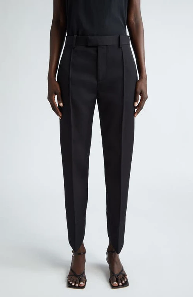 Bottega Veneta Sartorial Wide Leg Wool Twill Trousers Black at Nordstrom, Us