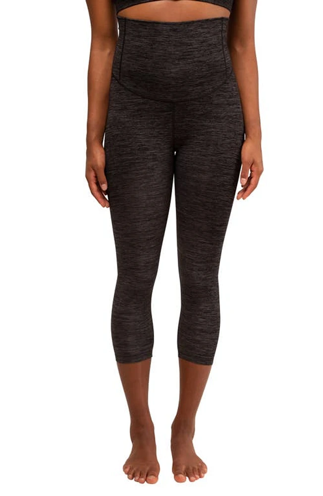 Modern Eternity Seamless Maternity Capri Leggings Melange at Nordstrom,