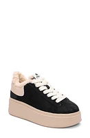 Ash Moby Be Kind Faux Fur Lined Sneaker in Black at Nordstrom, Size 7Us