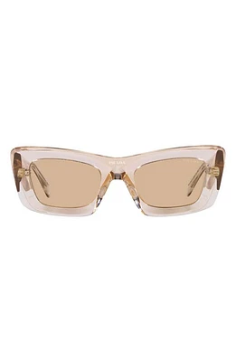 Prada 50mm Square Sunglasses in Lite Brown at Nordstrom