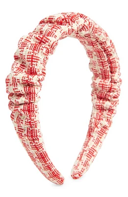 Lele Sadoughi Ruched Headband in Ladybug Red at Nordstrom