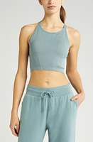 zella Ripple Longline Seamless Bra at Nordstrom,