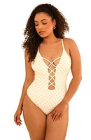 Dippin Daisys Bliss One Piece Dotted Pink at Nordstrom,