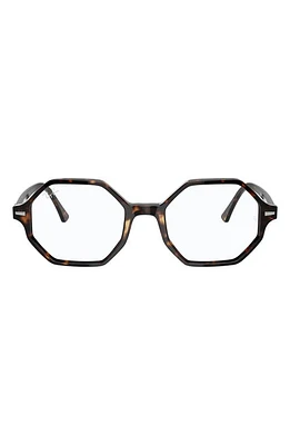 Ray-Ban Unisex Britt 52mm Octagonal Optical Glasses in Havana at Nordstrom