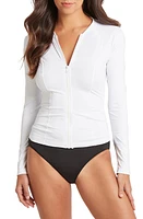 Sea Level Zip Long Sleeve Rashguard Top at Nordstrom, Us