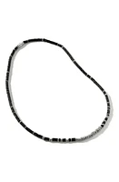 John Hardy Heishi Beaded Necklace in Black at Nordstrom, Size 22