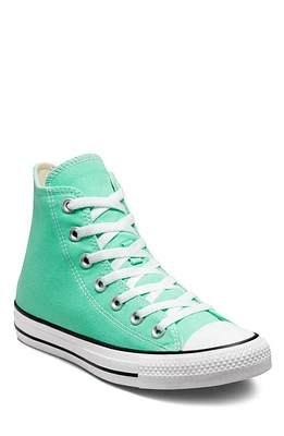 Converse Chuck Taylor All Star High Top Sneaker in Cyber Teal/White/Black at Nordstrom, Size 11 Women's