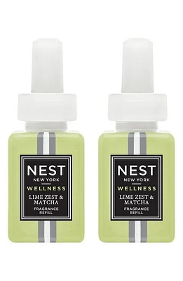 NEST New York x Pure Home Fragrance Diffuser Refill Duo in Lime Zest Matcha at Nordstrom