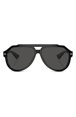 Dolce & Gabbana 60mm Pilot Sunglasses in Dark Grey at Nordstrom