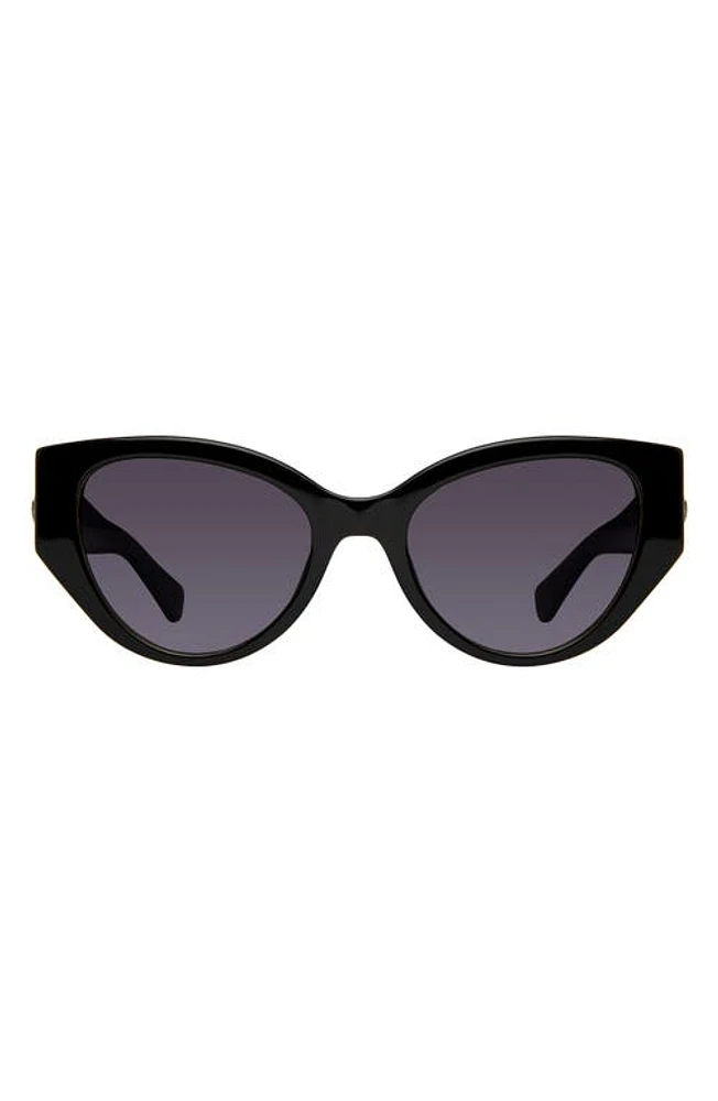 Kurt Geiger London Shoreditch 53mm Gradient Round Sunglasses in Z/dnublack Pink/Gray Grad at Nordstrom