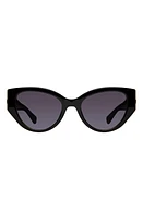 Kurt Geiger London Shoreditch 53mm Gradient Round Sunglasses in Z/dnublack Pink/Gray Grad at Nordstrom