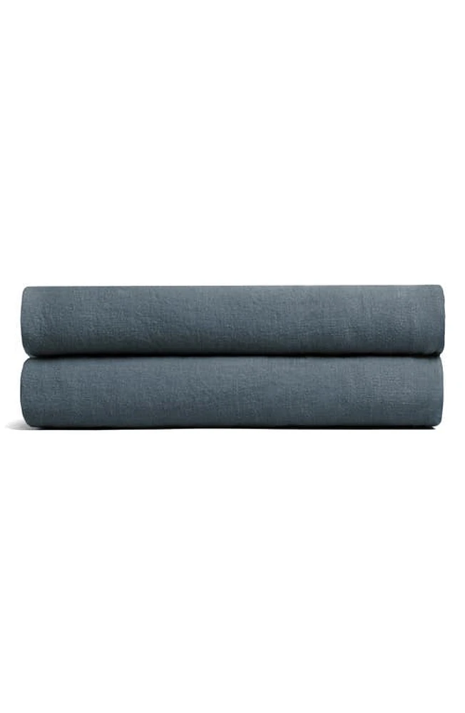 Parachute Linen Fitted Sheet in Dusk at Nordstrom