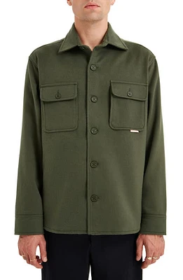 Sealskinz Martham Water Repellent Shacket Olive at Nordstrom,