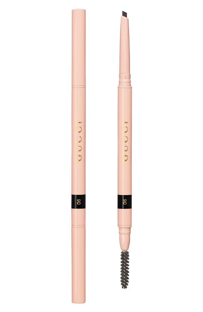 Gucci Stylo À Sourcils Waterpoof Eyebrow Pencil in 06 Noir at Nordstrom