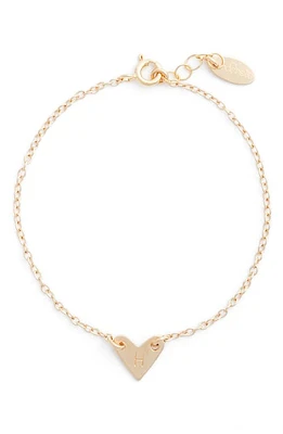 Nashelle Initial Heart Bracelet in Gold-H at Nordstrom