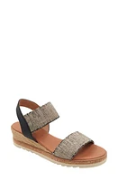 André Assous Neveah Espadrille Sandal Black/Beige at Nordstrom,