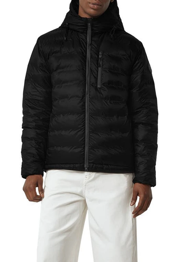 Canada Goose Lodge Packable Down Hooded Jacket Black Shine at Nordstrom,