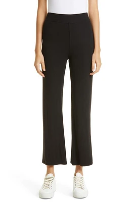 ATM Anthony Thomas Melillo Rib Ankle Flare Pants Black at Nordstrom,