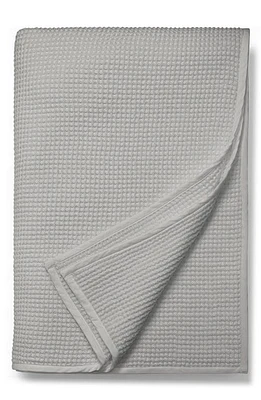 Boll & Branch Waffle Organic Cotton Blanket in Pewter at Nordstrom