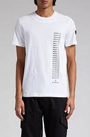 Moncler Logo Short Sleeve Cotton Graphic T-Shirt in Brilliant White at Nordstrom, Size Medium