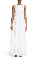 Erdem Isla Tie Shoulder Floral Lace Gown White at Nordstrom, Us