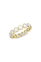 HauteCarat Round Cut Lab Created Diamond Eternity Ring in 18K Gold at Nordstrom